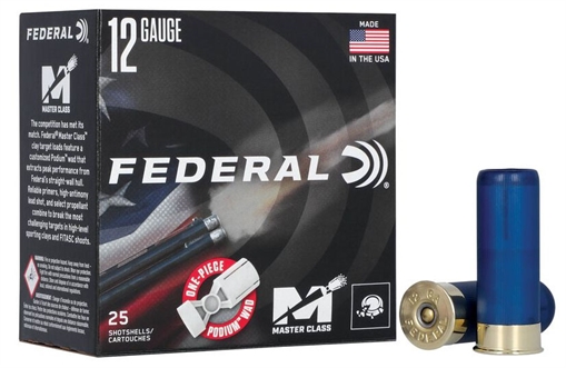 Picture of Federal Master Class Shotshells 12ga 2-3/4" 1oz 1250fps #8 25/ct MC12H1 8 MC12H18