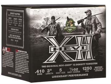Picture of HEVI-Shot Hevi-XXI, 410 Bore, 3" Chamber, #5 Shot, Tungsten Pellets, 25 Round Box HS54105