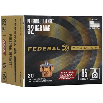 Picture of Federal Hydra-Shok Deep 32H&RMag 85gr Jacketed Hollow Point 20 Per Box/10 Case P32HRHSD1