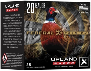 Picture of FEDERAL AMMO UPLAND PAPER 20GA 2.75 1OZ #6 25/10 PUP2046