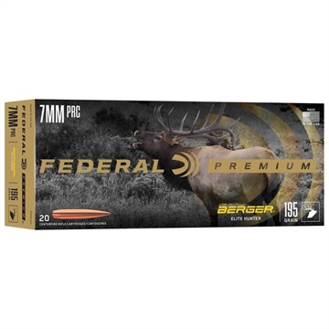 Picture of Federal Berger Elite Hunter Rifle Ammunition 7mm PRC 195gr HPBT 2760 fps 20/ct P7PRCEH1