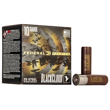 Picture of Federal Federal Premium Black Cloud Waterfowl Shotgun Ammo 10 ga. 3.5 in. 1 5/8 oz. BB Shot 25 rd. PWBX107 BB PWBX107BB