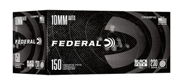 Picture of FEDERAL BLACK PACK 10MM AUTO 180 GRAIN FULL METAL JACKET 1200 FPS  150RD  C10180BP150