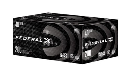 Picture of FEDERAL BLACK PACK 40 S&W 165 GRAIN FULL METAL JACKET 1050 FPS  200RD  C40165BP200
