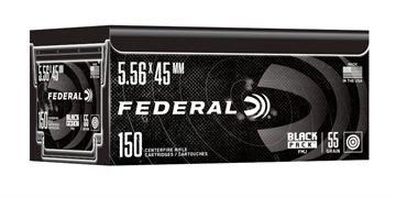 Picture of FEDERAL BLACK PACK 5.56X45MM 55 GRAIN FULL METAL JACKET BOAT-TAIL 3165 FPS  150RD  FC193BF