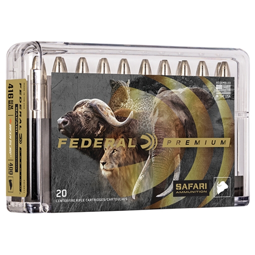 Picture of Federal Premium Safari Cape-Shok 416RemMag 400gr Trophy Bonded Bear Claw 20 Per Box/10 Case P416RT1