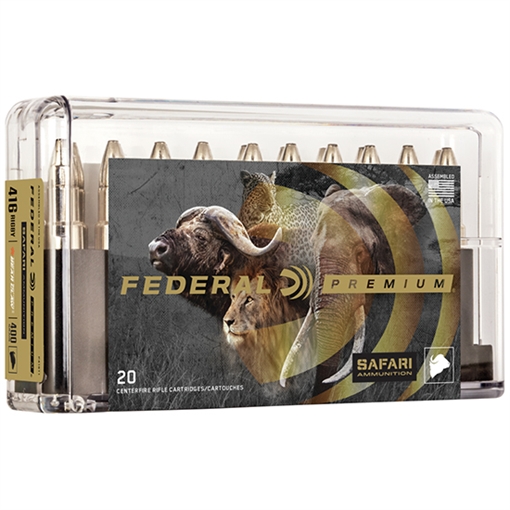 Picture of Federal Premium Safari Cape-Shok 416Rigby 400gr Trophy Bonded Bear Claw 20 Per Box/10 Case P416T1