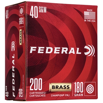 Picture of Federal Champion Training 40S&W 180gr Full Metal Jacket 200 Per Box/5 Case WM52232