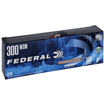 Picture of Federal Power-Shok 300WSM 180gr Copper Hollow Point 20 Per Box/10 Case 300WSM180LFA