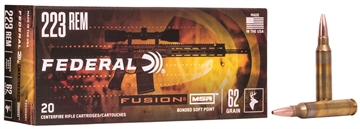 Picture of Federal Fusion MSR 223Rem 62gr Bonded Soft Point 20 Per Box/10 Case F223MSR1