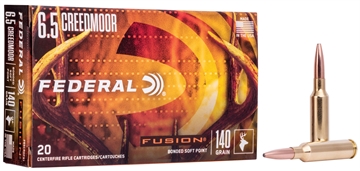 Picture of Federal Fusion 6.5Creedmoor 140gr Bonded Soft Point 20 Per Box/10 Case F65CRDFS1