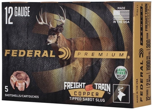 Picture of Federal Federal Premium Freight Train Copper Sabot Slugs 12 ga. 2 3/4 in. 300 gr. 5 rd. P152 FT P152FT