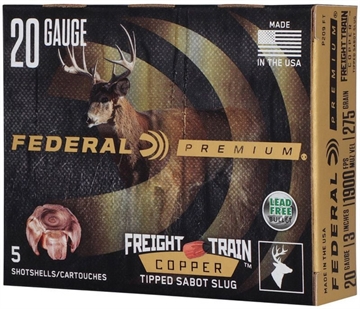 Picture of Federal Federal Premium Freight Train Copper Sabot Slugs 20 ga. 3 in. 275 gr. 5 rd. P209 FT P209FT