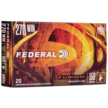 Picture of Federal Federal Fusion Rifle Ammo 270 Win 150 gr. Fusion Soft Point 20 rd. F270FS2