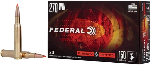 Picture of Federal Fusion, 270 Winchester, 150 Grain, Fusion Polymer Tip, 20 Round Box FEF270TFS2