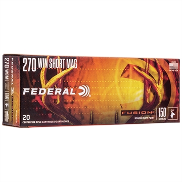 Picture of Federal Fusion 270WSM 150gr Bonded Soft Point 20 Per Box/10 Case F270WSMFS1