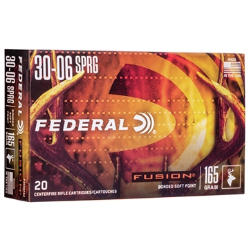 Picture of Federal Fusion 30-06Springfield 165gr Bonded Soft Point 20 Per Box/10 Case F3006FS2