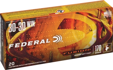 Picture of Federal Fusion 30-30Win 170gr Bonded Soft Point 20 Per Box/10 Case F3030FS2