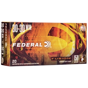 Picture of Federal Fusion 30-30Win 150gr Bonded Soft Point 20 Per Box/10 Case F3030FS1