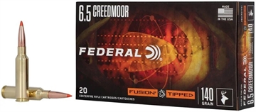 Picture of Federal Fusion 6.5Creedmoor 140gr Bonded Soft Point 20 Per Box/10 Case F65CRDTFS1