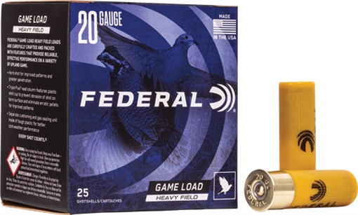Picture of FEDERAL GAME LOAD 20GA 2.75" 1OZ #6 250RD CASE LOT H2026