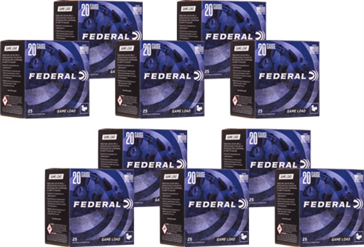 Picture of FEDERAL GAME LOAD 20GA 2.75" 7/8OZ #7.5 1210FPS CASE LOT H20075
