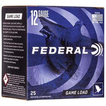 Picture of Federal Game-Shok Upland Game - Game Load - 12ga 2-3/4" 1oz. #7.5-Shot 25/Box H121 7.5 H12175