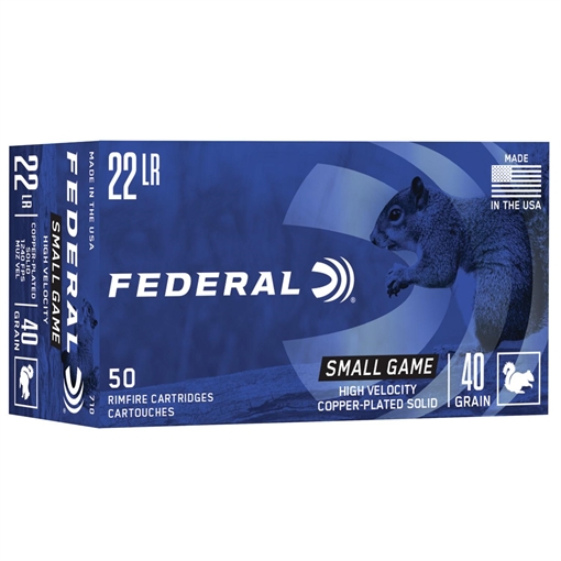 Picture of Federal 22LR 38gr Copper-Plated Round Nose 50 Per Box/100 Case 710
