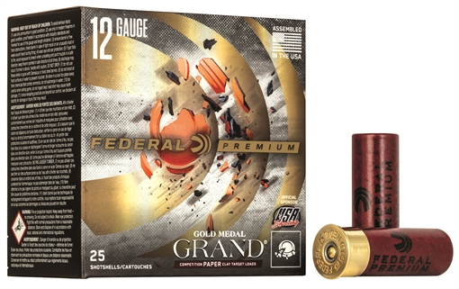 Picture of Federal Premium Gold Medal Paper 12Gauge 2.75" 1 1/8oz 7.5Shot 25 Per Box/10 Case GMT11775