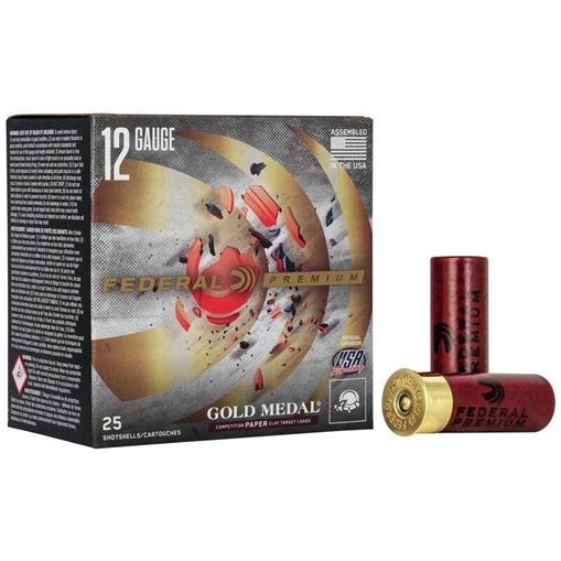 Picture of Federal Gold Medal Grand Paper Shotshells 12 ga 2-3/4" 1oz 1290 fps #7.5 25/ct GMT111 7.5