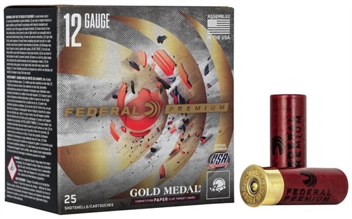 Picture of Federal Gold Medal Grand Paper Shotshells 12 ga 2-3/4" 1oz 1290 fps #8 25/ct GMT111 8