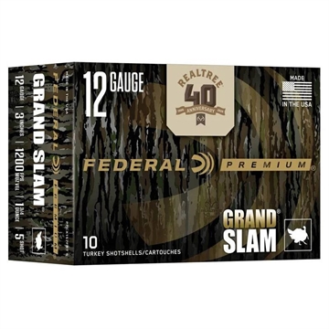 Picture of Federal Grand Slam Realtree 40th Anniversary Shotshells 12ga 3" 1-3/4oz 1200 fps #5 10/ct PFCX157FRT 5