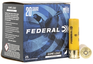 Picture of Federal Federal Game Shok Hi Brass Load 20 ga. 3 in. 1 1/4 oz. 6 Shot 25 rd. H258 6 H2586