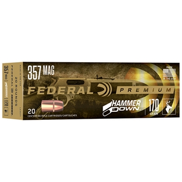 Picture of Federal Premium, HammerDown, 357 Magnum, 170 Grain, Soft Point, 20 Round Box, Designed for Lever Action Rifles LG3571