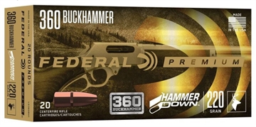 Picture of Federal Premium HammerDown 360Buckhammer 220gr Soft Point 20 Per Box/10 Case LG360BH1