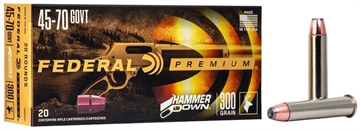 Picture of Federal Premium, Hammer Down, 45-70 Government, 300 Grain, Bonded Soft Point, 20 Round Box, Designed for Lever Action Rifles LG45701