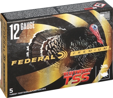 Picture of Federal Heavyweight TSS with Flightcontrol Flex, Lead Free, 12 Gauge 3.5", #7 Shot, 2 1/4oz, 5 Round Box, California Certified Nonlead Ammunition PTSSX191F7