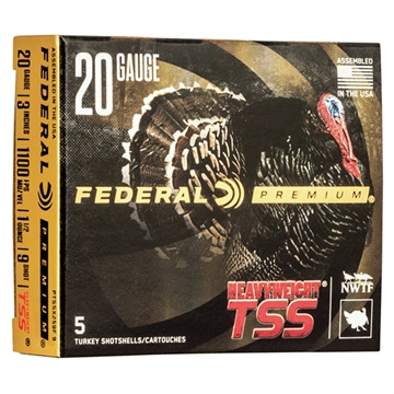 Picture of Federal Federal Premium Heavyweight TSS Load 20 Gauge 3 in. 1 1/2 oz. 9 Shot 5 rd. PTSSX259F 9 PTSSX259F9