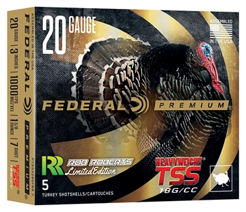Picture of Federal Heavyweight TSS Rob Roberts Special Edition Shotshell 20ga 3" 1-5/8oz 1000 fps #7 5/ct PTSSX295FRR 7