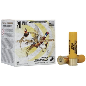 Picture of Federal Premium HEVI-Bismuth 20Gauge 3" 1 1/8oz 3Shot 25 Per Box/10 Case PHBX2443