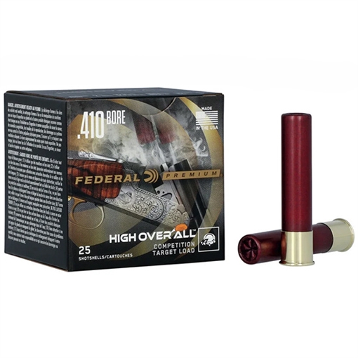Picture of Federal Federal Premium High Overall Shotgun Ammo 410 ga. 2 1/2 in. 1/2 oz. 1,275 FPS 8.5 Shot 25 rd HOA410H 8.5 HOA410H85