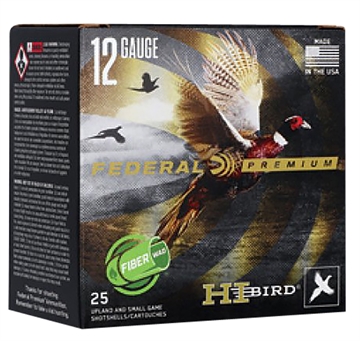 Picture of Federal Federal Hi-Bird Game Load 12 ga. 2.75 in. 1 1/4 oz. 5 Shot Fiberwad 10 rd. HVF12HW 5 HVF12HW5