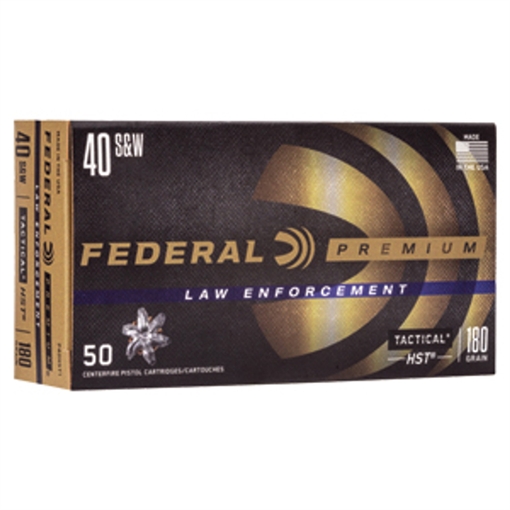 Picture of FEDERAL PREM 40S&W 180GR HST JHP 50RD BOX 1000RD CASE P40HST1