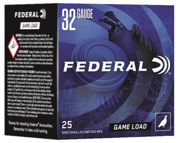 Picture of Federal Game-Shok Heavy Field 32Gauge 2.50" 1/2oz 8Shot 25 Per Box/10 Case N1328