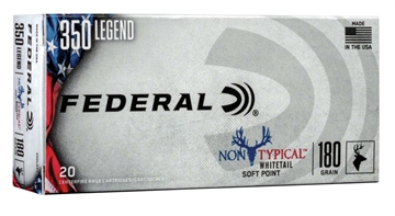 Picture of FEDERAL NON TYPICAL WHITETAIL AMO 350 LEGEND 180GR SP 20RD (10 BOX CASE) 350LDT1
