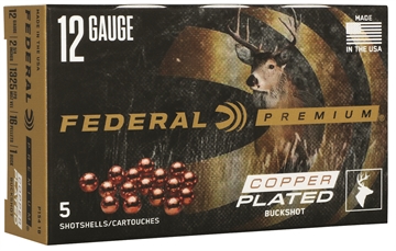Picture of Federal Premium Max Buck 12Gauge 2.75" 1BuckShot 16Pellets 5 Per Box/50 Case P1541B