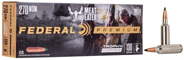 Picture of Federal Premier, Trophy Copper, 270 Winchester Short Magnum, 130 Grains, Copper Solid, 20 Round Box P270WSMTC1