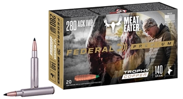Picture of Federal Terminal Ascent Rifle Ammunition .280 Ackley Imp. 140gr 2930 fps 20/ct P280AITC1 P280A1TC1