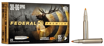 Picture of Federal Premium 30-06Springfield 165gr Trophy Bonded Tip 20 Per Box/10 Case P3006TT2