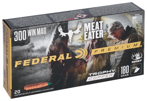 Picture of Federal Trophy Copper Rifle Ammunition .300 Win Mag 180gr PT 2960 fps 20/ct P300WTC1